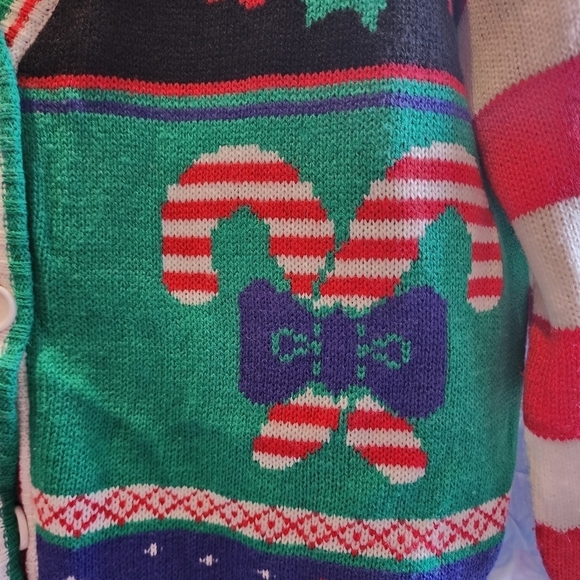 Ugly Christmas Knit Cardigan Sweater Women's Plus Size XXL Holiday Party EUC - Picture 5 of 8
